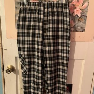 egirl Plaid pants womens L fits M